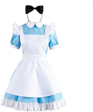 Cos store Womens Alice in Wonderland Costume Kids Fairytale Ddress Up M/L siz Blue: Amazon.ca: Clothing & Accessories