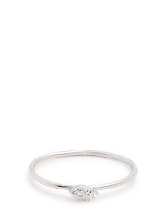 DELFINA DELETTREZ  Diamond & white-gold ring
