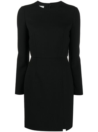 Valentino stretch double crepe short wool dress black UB0VATN55JP - Farfetch