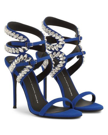 blue heels pumps giuseppe zanotti