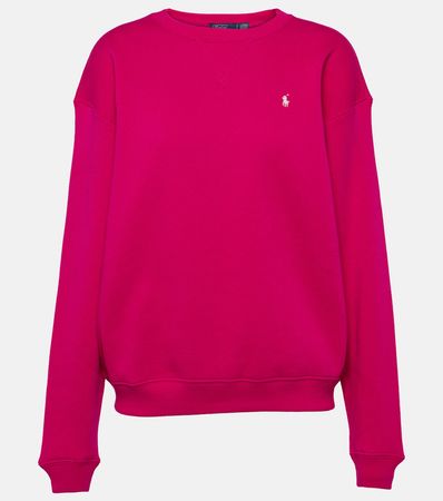 Cotton Blend Sweatshirt in Pink - Polo Ralph Lauren | Mytheresa