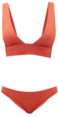 Multi Strap Triangle Bikini - Womens - Orange