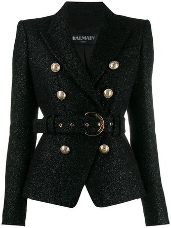 black balmain blazer