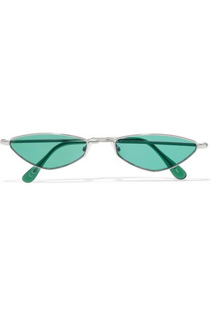 Andy Wolf | Eliza oval-frame metal sunglasses | NET-A-PORTER.COM