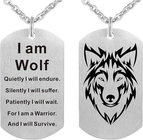 therian wolf necklace