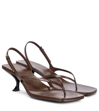 The Row, Constance leather thong sandals