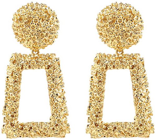 Amazon.com: Gold Rectangle Geometric Dangle Earrings, Women's Fashion Statement Drop Earrings KELMALL COLLECTION: Clothing, Shoes & Jewelry
