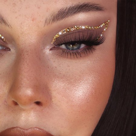 glitter gold eye makeup - Google Search