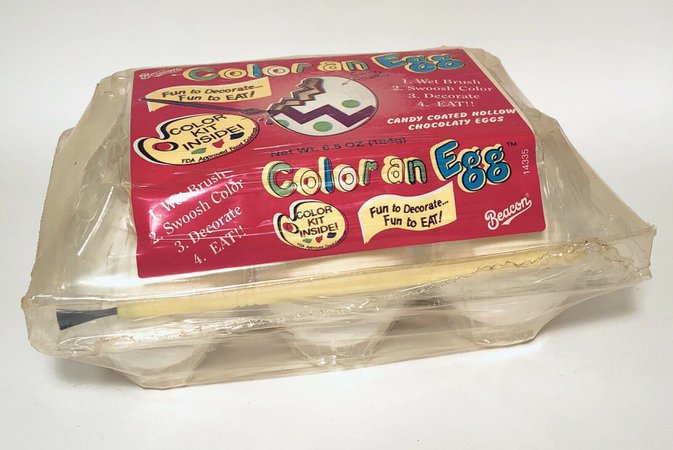 Vintage 1999 Beacon COLOR AN EGG Easter Candy Container bubble gum fleer 6” 70312912308 | eBay