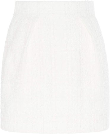 Alexandre Vauthier Textured Cotton-Blend Mini Skirt Size: 34