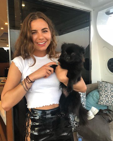VIOLETTA KOMYSHAN on Instagram: “This is Sake. Her owner is also named Violetta so the dog gets double the Violetta love ;)”