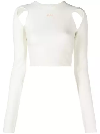 Off-White Cropped-Top Mit Cut-Outs - Farfetch