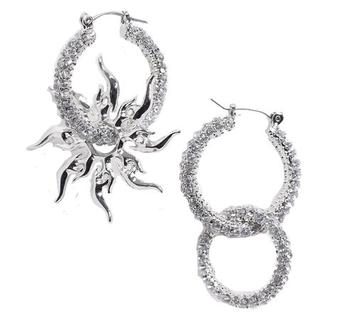 silver Asos earrings