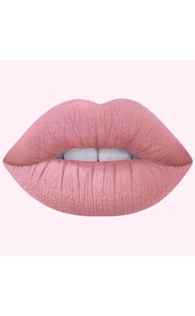 soft pink matte lips