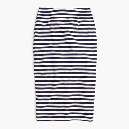 J.Crew: Knit Pencil Skirt In Stripe For Women