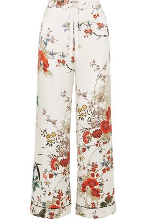 MENG | Printed silk-satin pajama pants | NET-A-PORTER.COM
