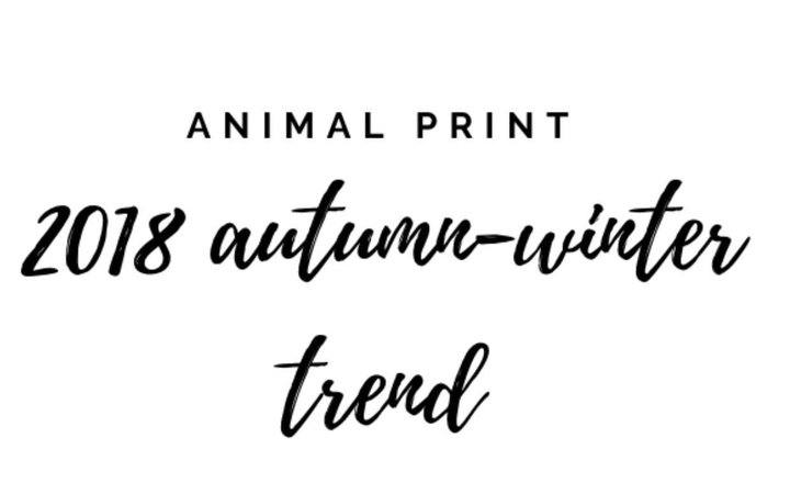 animal print trend