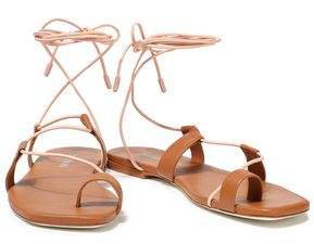 Lace-up Leather Sandals