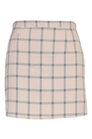 Checked A Line Mini Skirt | boohoo