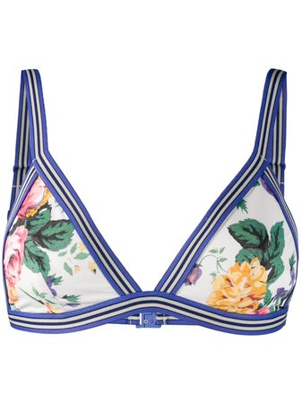 Zimmermann Floral Bikini Top | Farfetch.com