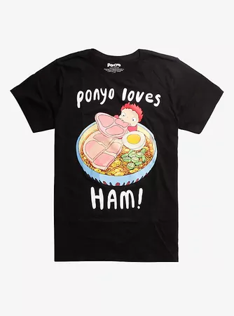 Studio Ghibli Ponyo Loves Ham T-Shirt