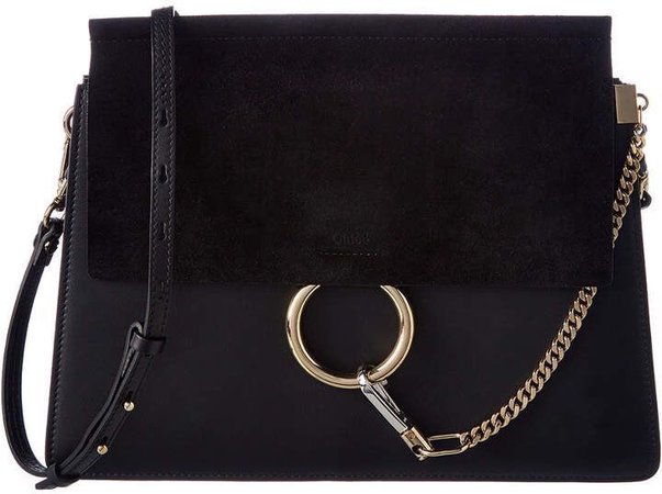 Chloé Faye Medium Leather & Suede Shoulder Bag