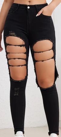 Black ripped Jeans