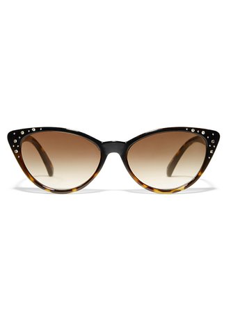 Jewelled cat-eye sunglasses | Simons | Shop Women's Sunglasses Under $50 Online | Simons