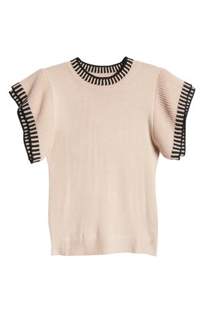 VICI Collection Contrast Sweater Top | Nordstrom