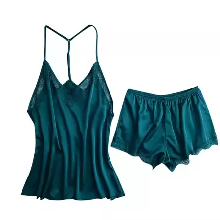 Guo Womens Comfy Sling Sleepwear Lingerie Lace Nightdress Underwear Set | Lazada Singapore