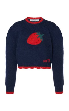 Strawberry-Knit Mohair Sweater By Alessandra Rich | Moda Operandi