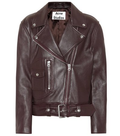 Boxy Biker leather jacket