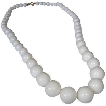 beaded white necklace - Google Search