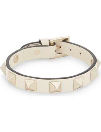 VALENTINO - Rockstud small leather bracelet | Selfridges.com