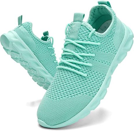 Amazon.com | Damyuan Women's Walking Shoes Tennis Sneakers Casual Lace Up Lightweight Running Shoes | Walking