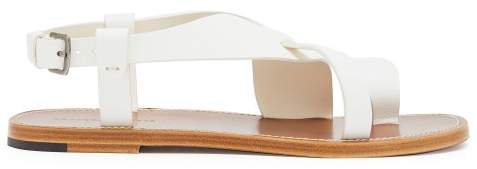 Leather Slingback Sandals - Womens - White