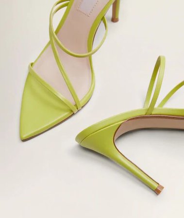 Mango lime green heels