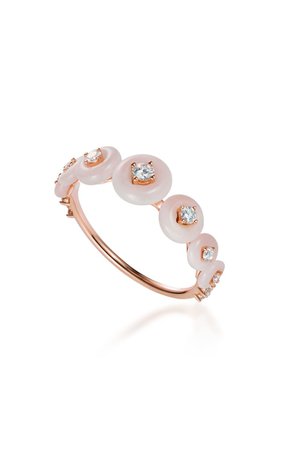 Surrounding Small 18k Rose Gold Opal, Diamond​ Ring By Fernando Jorge | Moda Operandi