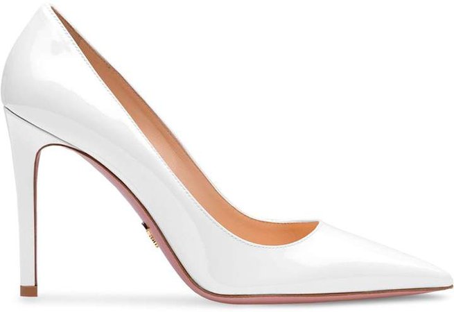 Iridescent Pointed-Toe Pumps