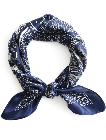 navy neck scarf