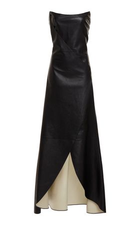 Strapless Leather Midi Dress By Chloé | Moda Operandi