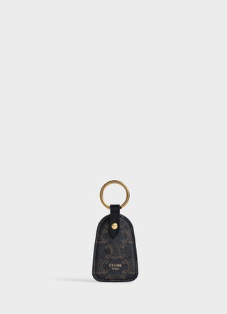 Key holder in Triomphe canvas and calfskin | CELINE Official Website