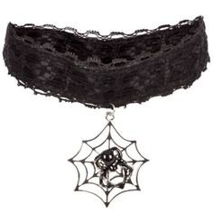 spider Gothic lace choker