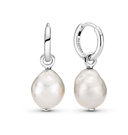 Pandora pearl earrings