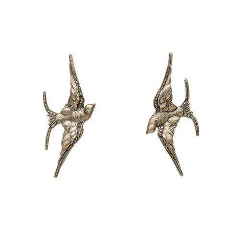 Reclaimed Sterling Soaring Bird Earrings – Alkemie Jewelry