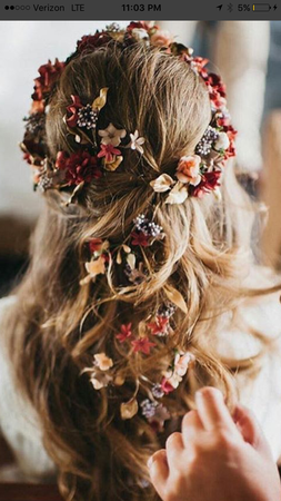 flowers in hair - Google Search