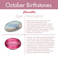 Opal & Tourmaline gemstones