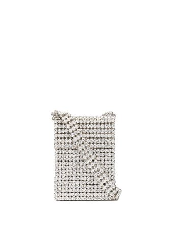 Area Small Crystal-Embellished Shoulder Bag RE20LG01 Silver | Farfetch