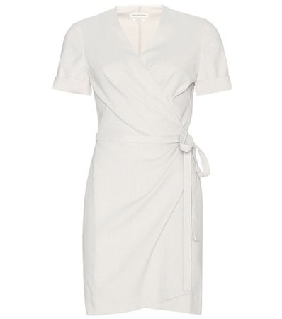 Kansas linen-blend wrap dress