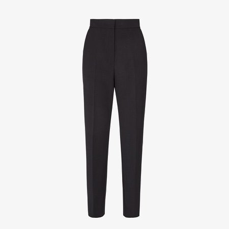 Black wool pants - PANTS | Fendi